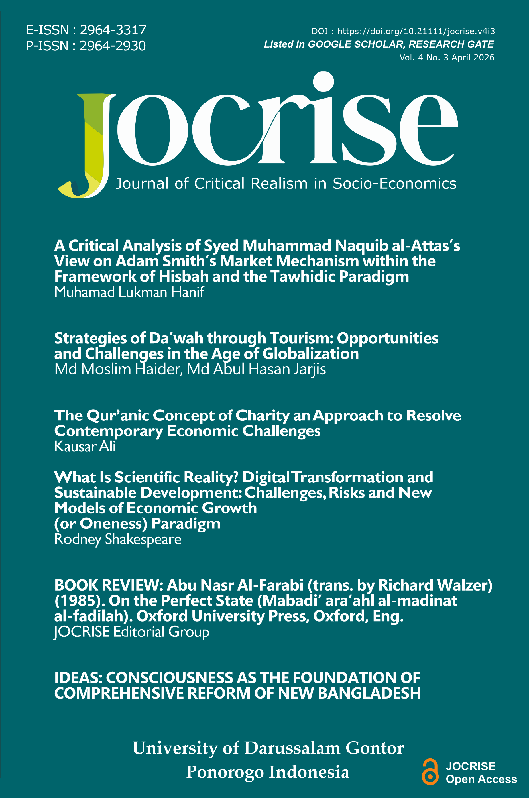					View Vol. 4 No. 03 (2026): BRIDGING THE MORAL-MATERIAL GAP IN SCIENTIFIC INQUIRY
				